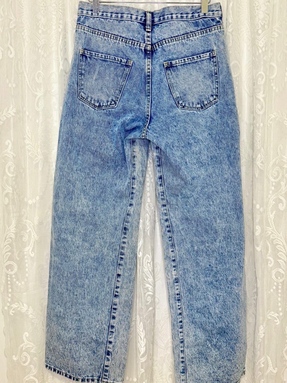 Maison Margiela Exposed Pocket Jeans Wide Leg Acid Wash Italy Womens Size Small - Picture 3 of 10